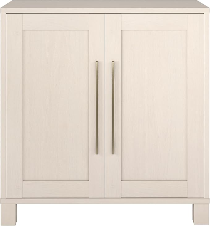 Henn&Hart 28" Wide Rectangular Accent Cabinet in Beech White, - Image 6