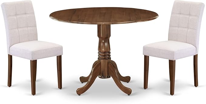 East West Furniture DLAS3-AWA-08 3 Piece Dinner Table Set Includes A Mid by EastWestFurniture