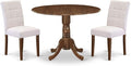 East West Furniture DLAS3-AWA-08 3 Piece Dinner Table Set Includes A Mid by EastWestFurniture