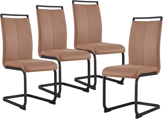 Dining Chairs Set, Kitchen Modern Metal Chairs by Gopop
