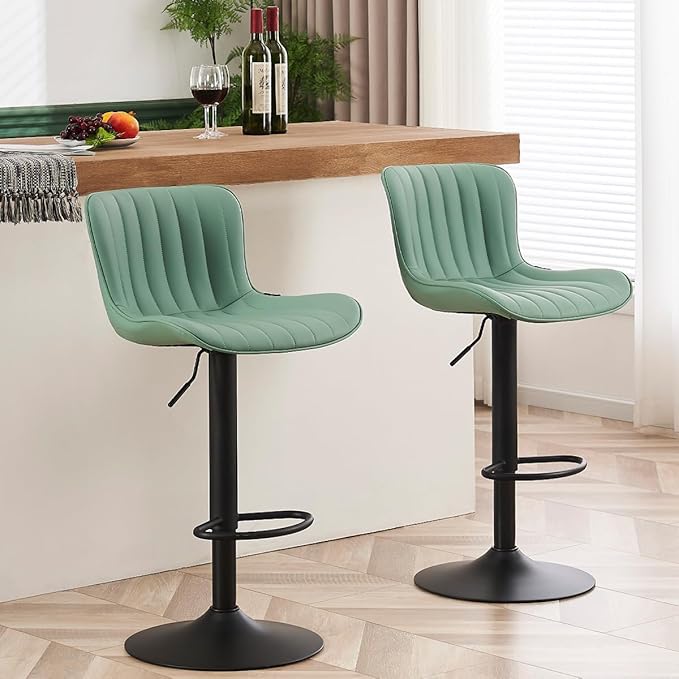 YOUNUOKE Counter Height Bar Stools Kitchen Island Barstools Set of 2 Adjustable by YOUNUOKE