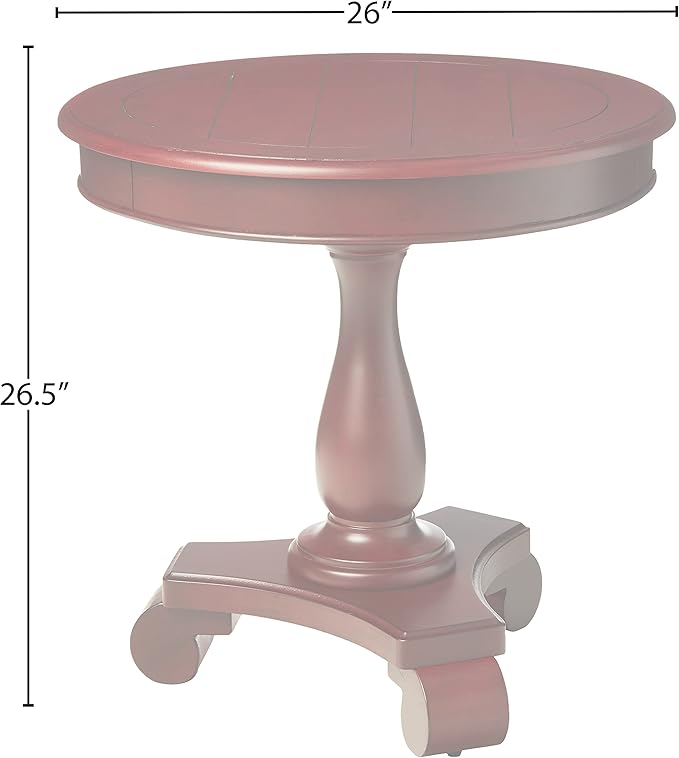 INSPIRED by Bassett OSP Home Furnishings Avalon Hand Painted Round Accent Table - Image 3