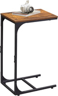 WLIVE C Shaped End Table, Small Couch Side Tables by WLIVE