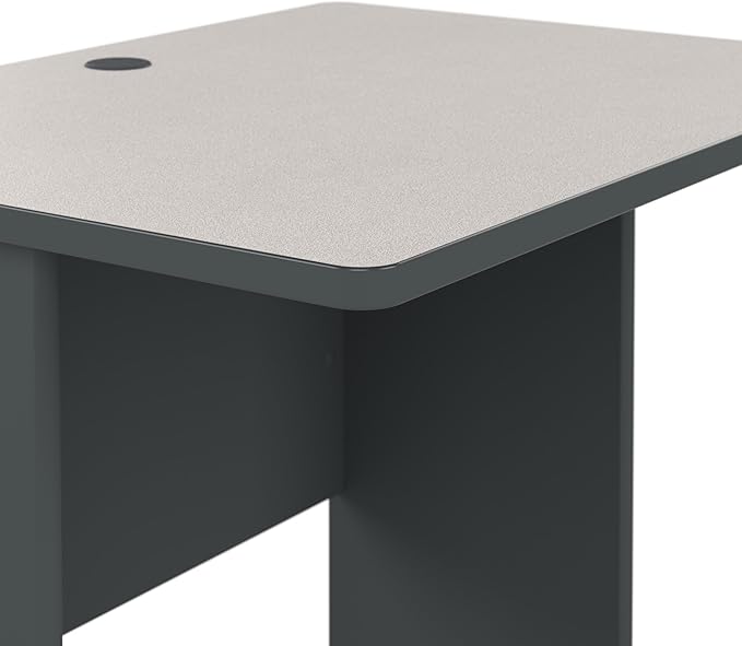 Bush Business Furniture Series A 36W Small Desk in White Spectrum and Slate - Image 7