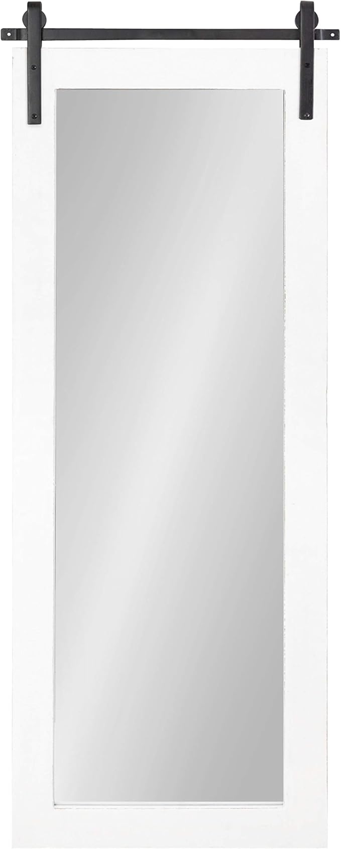 Kate and Laurel Cates Farmhouse Wood Framed Full Length Panel Mirror, 18 x 50 - Image 3
