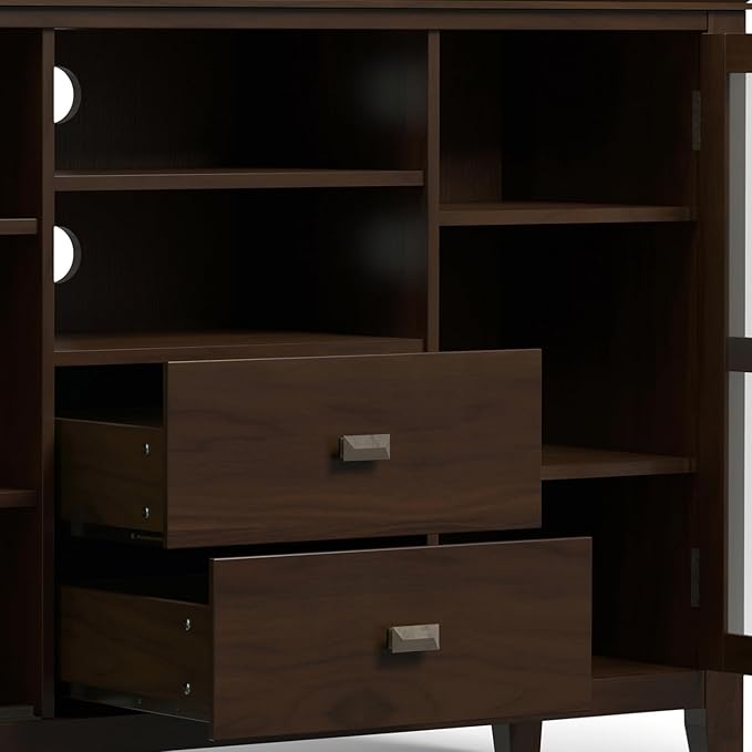 SIMPLIHOME Artisan SOLID WOOD 53 inch Wide Transitional TV Media Stand in - Image 8