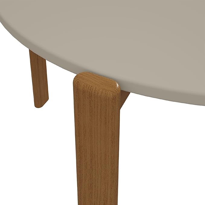 Manhattan Comfort Gales 46-Inch Mid Century Modern Round Dining Table - Image 4