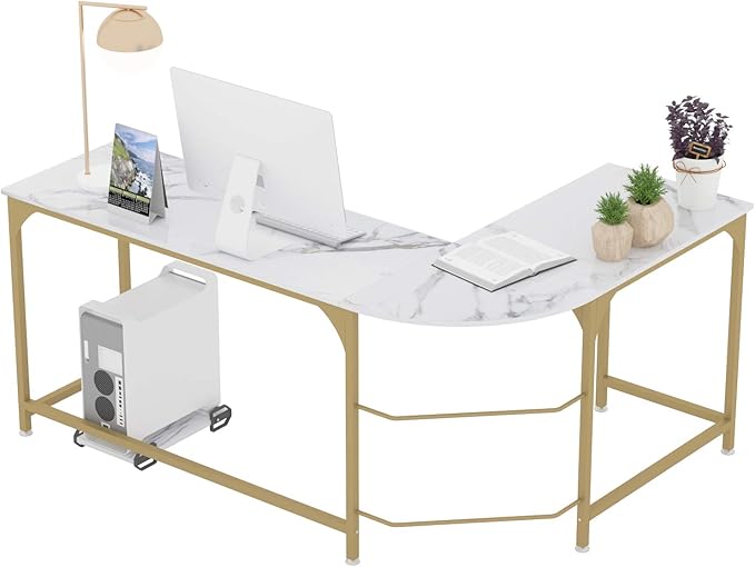 Teraves Reversible L Shaped Desk White by Teraves