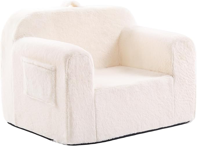 Toddler Chair Plush Couch, Comfy Kids Sofa Lounger by Givjoy