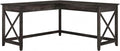 Bush Furniture Key West L Shaped Desk, 60-inch Modern Farmhouse Writing Desk by BushHome