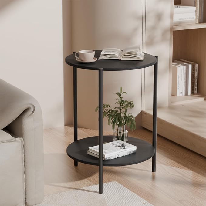 Side Table, Round End Table - Image 6
