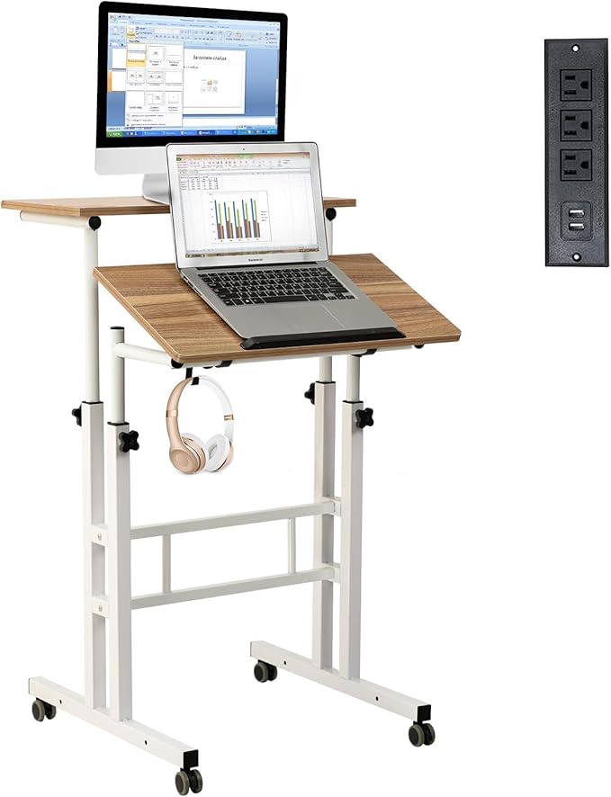 Hadulcet Mobile Standing Desk by Hadulcet