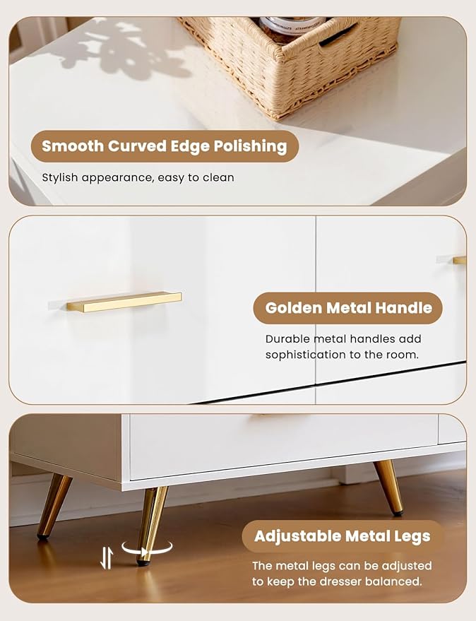 7 Drawer Dresser for Bedroom - Image 4