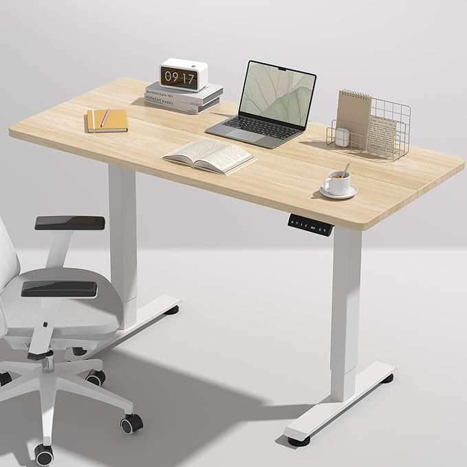 Veken 47.2 Inch Electric Standing Desk, Height Adjustable Sit Stand Up by Veken