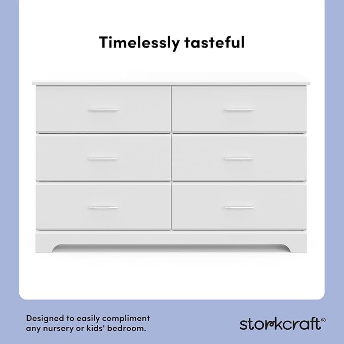Storkcraft Brookside 6 Drawer Double Dresser – GREENGUARD Gold Certified - Image 3