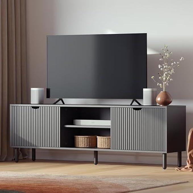 Fluted TV Stand by Stead