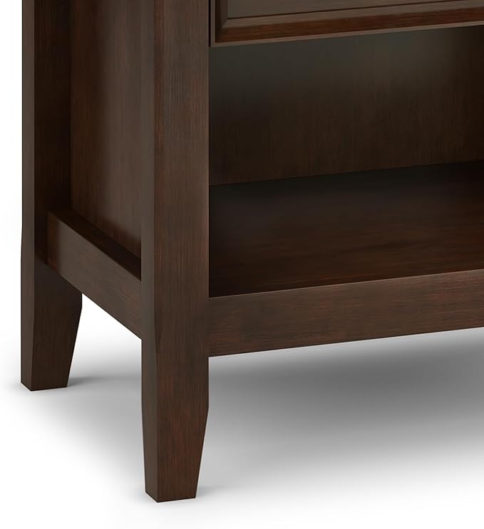 SIMPLIHOME Amherst Solid Wood 24 Inch Wide Traditional Bedside Nightstand Table - Image 10