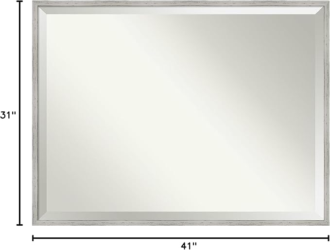Amanti Art White Bathroom Mirror - Image 6