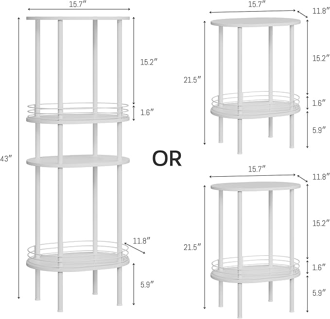 Small Round Side Table, Bedside Table - Image 2