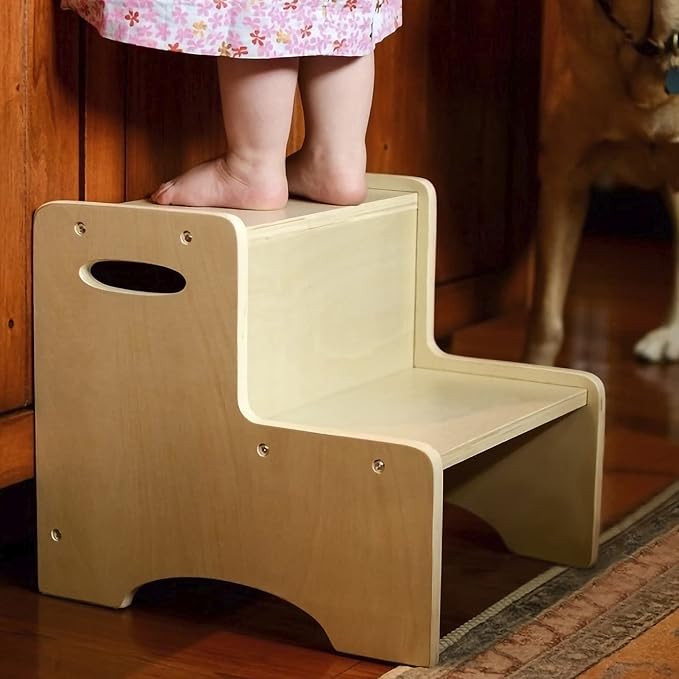 WOOD CITY Wooden Toddler Step Stool - Image 9