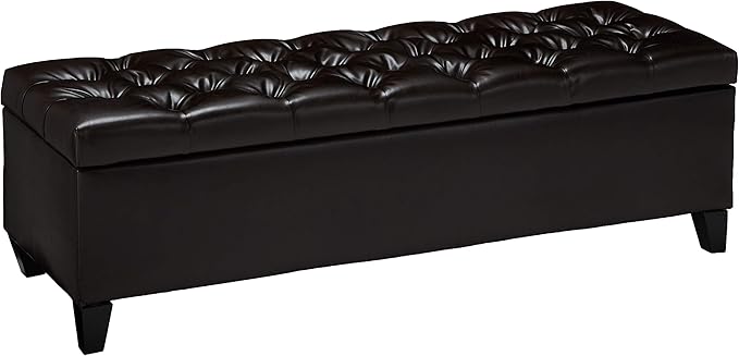 Christopher Knight Home Ottilie Leather Storage Ottoman by ChristopherKnightHome