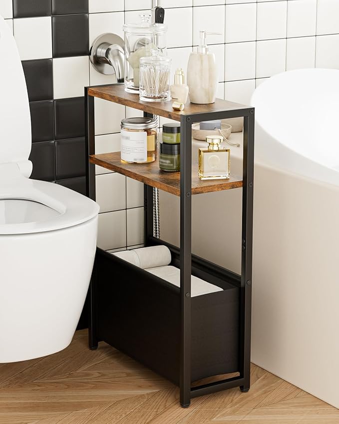 Narrow Side Table End Table, 3-Tier Side Table - Image 8