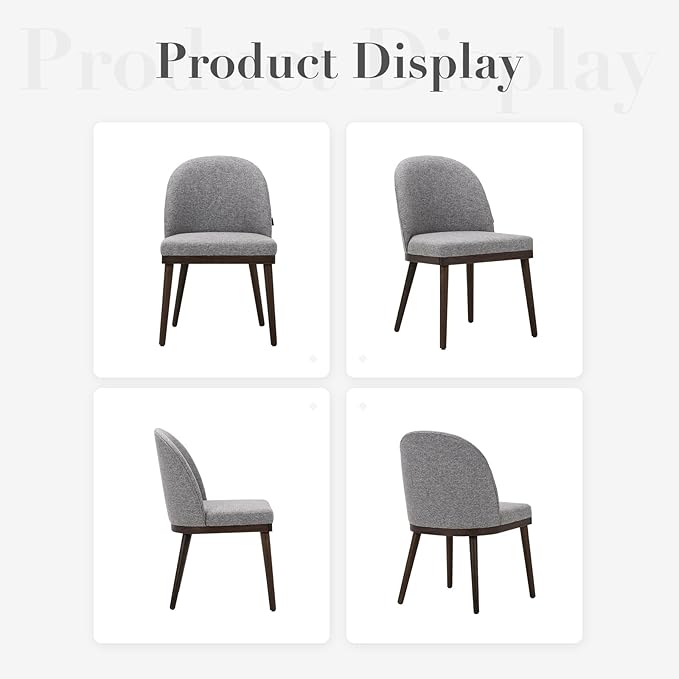 COLAMY Upholstered Dining Chairs Set of 6, Large Dining Room Kitchen Chairs - Image 6