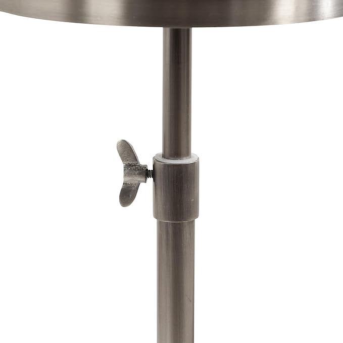 Kate and Laurel Engles Traditional Adjustable-Height Pedestal Drink Table; 10 x - Image 7