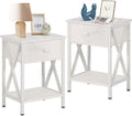 VECELO Nightstands Set of 2, Modern Bedside End Tables, Night Stands by VECELO