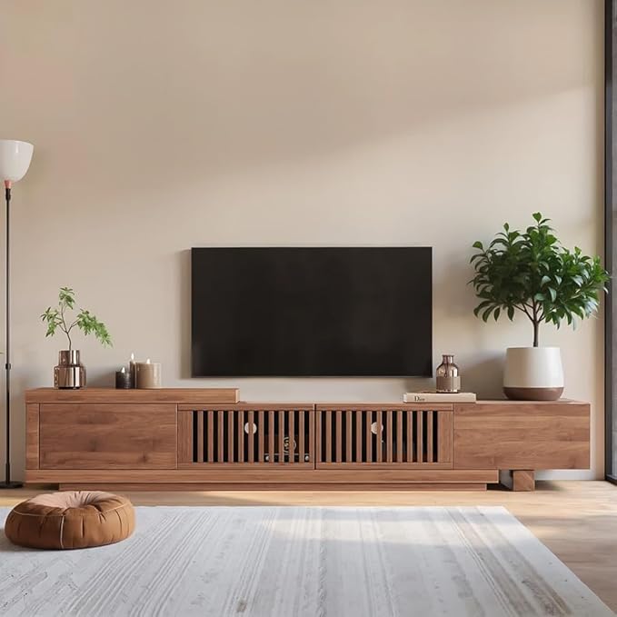 Mid-Century Modern Extendable 78.5"-105" TV Stand - Image 4