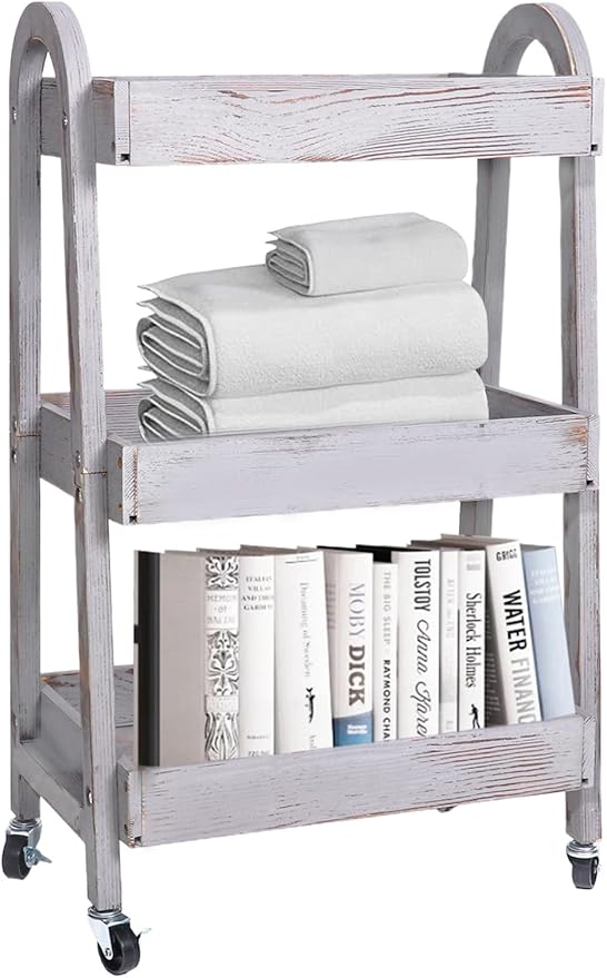 3-Tier Rolling Utility Cart by WAYTOSUC