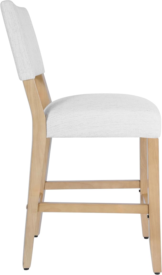 HomePop 24" Open Back Counter Stool Home Décor|Fabric Chairs - Image 8