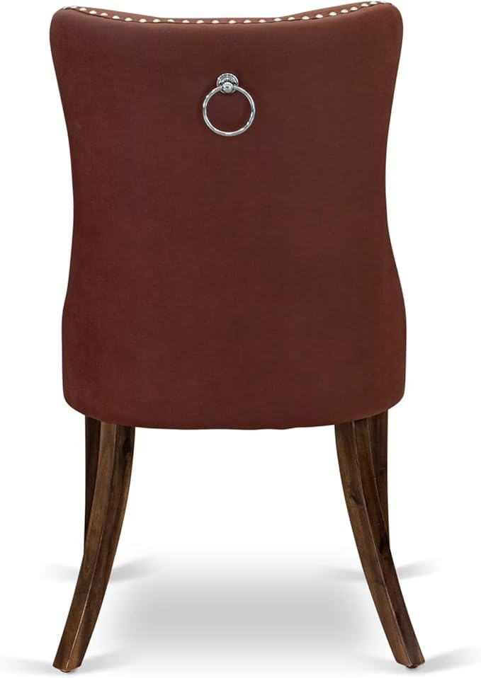 I5DA5-50N-26 5-Pc Kitchen Table Set Contain a Wooden Table and 4 Burgundy - Image 14