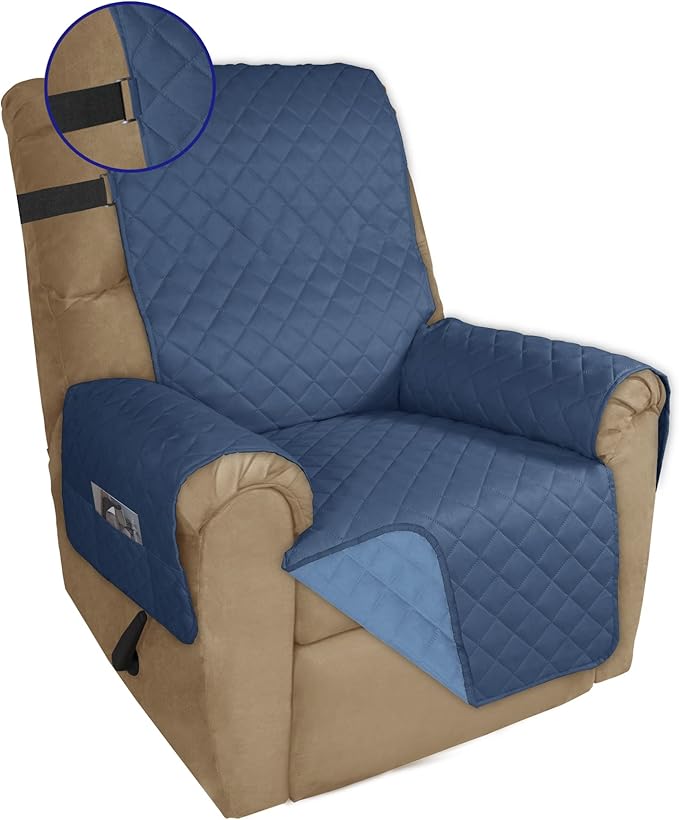 PureFit Reversible Sofa Cover Water Resistant Recliner Couch Cover, Machine by PureFit