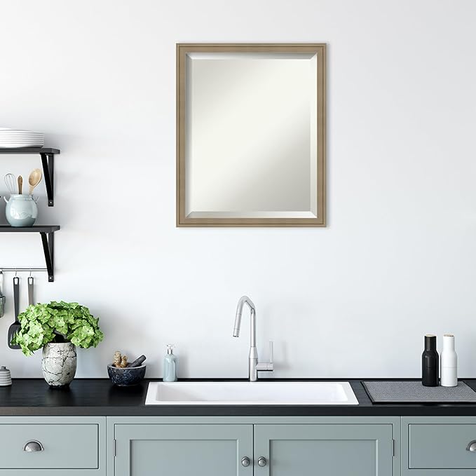 Amanti Art Brown Bathroom Mirror - Image 6