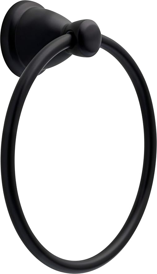 Franklin Brass Kinla 3-Piece Bathroom Set Matte Black 24" Towel Bar Rack - Image 5