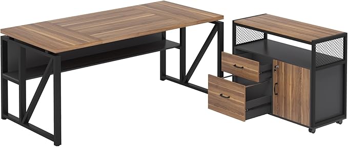 Tribesigns 63" Executive Desk - Image 7