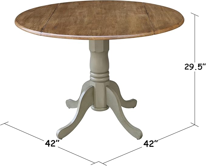 IC International Concepts, Solid Real Wood, Sturdy Parawood, Distressed - Image 3