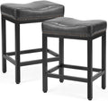 Counter Stools Set of 2 Upholstered Counter Height Bar Stools by Unknown