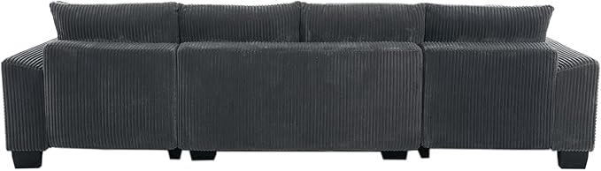 Symmetrical U Shaped Sectional Sofa Convertible Pull Out Sleeper Sofabed - Image 5