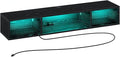 Rolanstar TV Stand with Power Outlet, Floating TV Stand with RGB Lights by Rolanstar