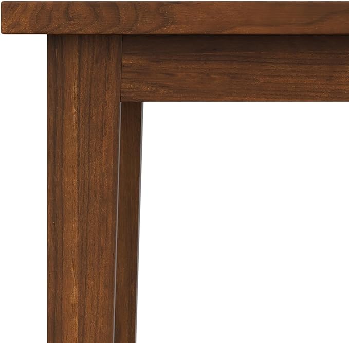 SIMPLIHOME Eastwood Square Dining Table, Solid Wood Walnut Veneer in Walnut - Image 8