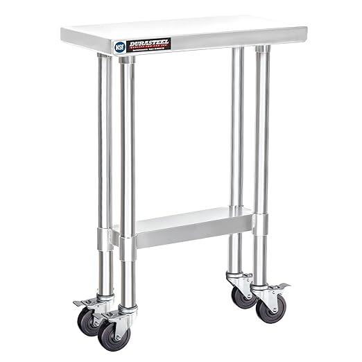 DuraSteel 24x12 NSF Stainless Steel Cart by DuraSteel