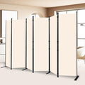 Room Divider and Folding Privacy Screens， 6 Panel Wide Room Divider Wall Screen by HOMSCREENER