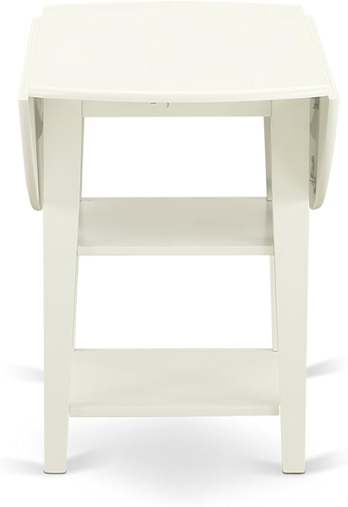 East West Furniture SUAD3-LWH-LC 3 Piece Dining Set Contains a Round Dining - Image 6