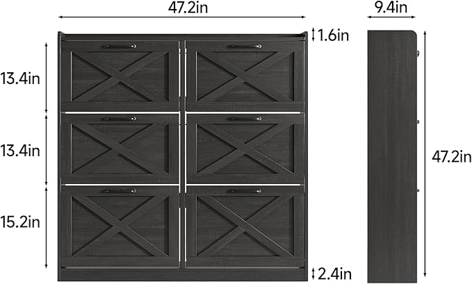Maupvit Large Shoe Storage Cabinet - Image 2