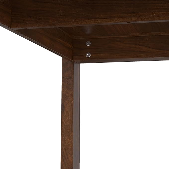 SIMPLIHOME Wilson Square Dining Table, Solid Wood Walnut Veneer, 54-inches - Image 9