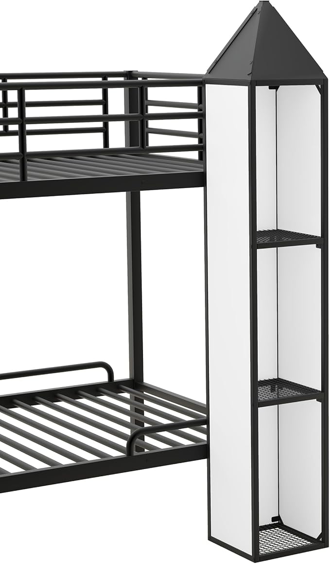 Twin Over Twin Castle-Shaped Bunk Bed - Image 5
