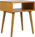 NTC Solid Oak Zoe Nightstand, Mid Century Modern Side Table Bedroom, Bedside by NTC