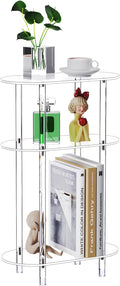 Clear Acrylic Narrow Side Table by Bkemiy